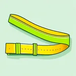 yellow-green sash belt image